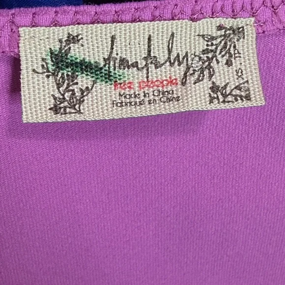 Free People Va Va Voop Bodysuit in Wildberry. Size XS - Picture 4 of 9